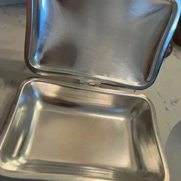 Vintage Poole Silver Plated Crumb Catcher Silent Butler - Picture 13 of 14